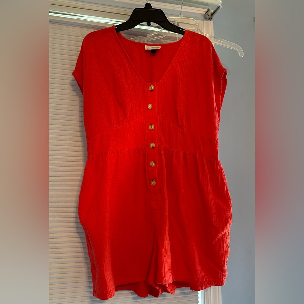 Women’s romper - tangerine size XL